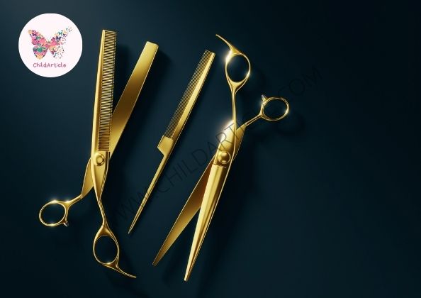 Rose Gold Grooming Scissors | ChildArticle