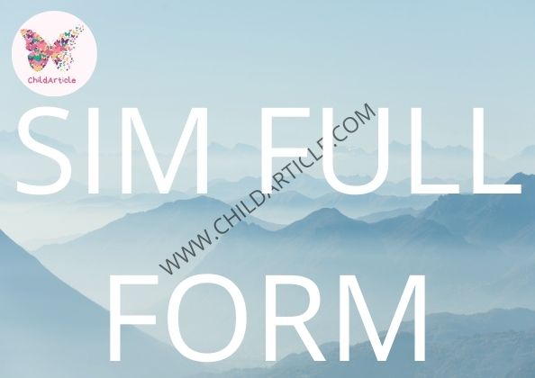 SIM Full Form | ChildArticle