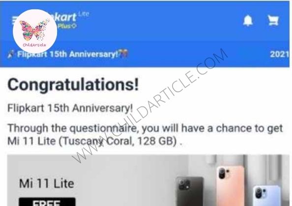 Flipkart 15th Anniversary Link Review, Real Or Fake | ChildArticle