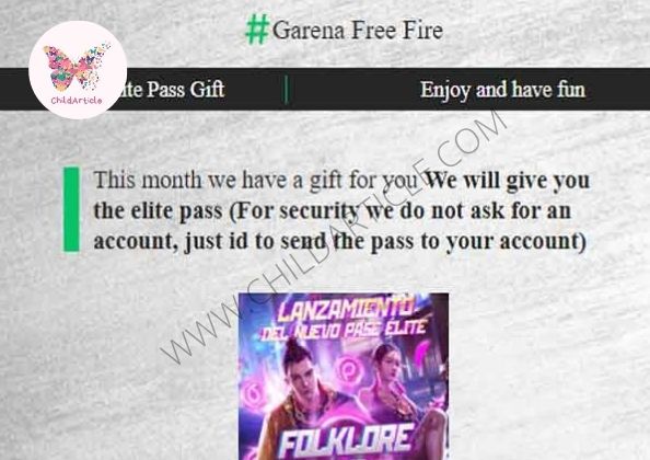 FreeFire Free Elite Pass Link Real or Fake | ChildArticle