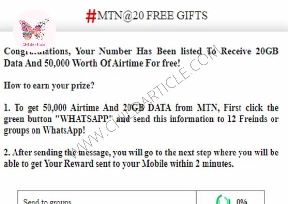 MTN 2021 Customer Gifts Link Reality | ChildArticle